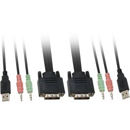 Level One KVM-0260 V2 KVM Switch 2x DVI/USB con Audio