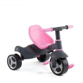 Molto Urban Trike Triciclo Rosa con Palo, Cinturón, Bolsa y Rueda de Goma 98 cm