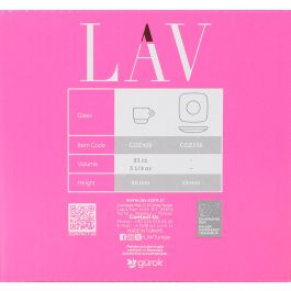 Set 6 Tazas 91 cc con Plato Expresso Cozy - LAV (6 Cajas) Set 6 Tazas 91 cc con Plato Expresso Cozy - LAV (6 Cajas)