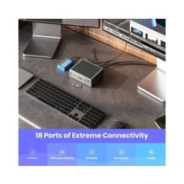 CalDigit TS4 Thunderbolt 4 Dock 18 Puertos USB-C USB-A SD 4 98W PD 8K/Dual 6K/4K Display 2.5GbE LAN