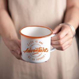 Mug Esmaltada Blanca con Frases 500 ml - Privilege (24 Unidades) Mug Esmaltada Blanca con Frases 500 ml - Privilege (24 Unidades)