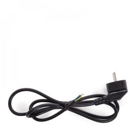 Cable de Alimentación Eléctrica con Enchufe EU Tipo F, 3x0.75mm, 1.2 Metros, para 230V y hasta 1500W, 3 Hilos (Fase, Neutro, Tierra), Color Negro Precio: 2.50000036. SKU: B13BXFA5CG