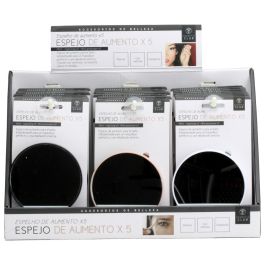 Cosmetic Club Espejo de Aumentos 5x Diámetro 9,2 cm Cosmética con Ventosas Colores Surtidos