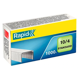 Rapid Grapas 10/4 Galvanizada Caja 1000 Unidades