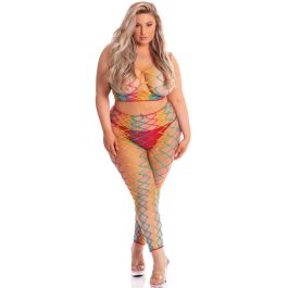 Malla de cuerpo Pink Lipstick Multicolor (XL) Malla de cuerpo Pink Lipstick Multicolor (XL)
