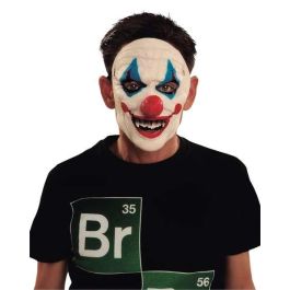 My Other Me Máscara de Payaso de Látex para Adulto - Diseño Media Cara, Talla Única, Accesorio de Disfraz