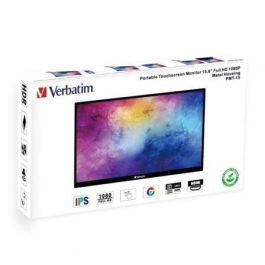 Verbatim PMT-15 Monitor Portátil Táctil 15.6" Full HD 1920x1080 IPS USB-C HDMI HDR Carcasa Aluminio Negro Verbatim PMT-15 Monitor Portátil Táctil 15.6" Full HD 1920x1080 IPS USB-C HDMI HDR Carcasa Aluminio Negro