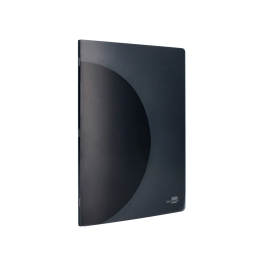 Liderpapel Libreta A5 48 Hojas 90gr Rayado Horizontal Tapa Plástico Negra