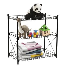 Confortime Estantería 3 Niveles Metal 52 x 34 x 55 cm (2 Unidades)