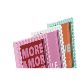 DKD Home Decor Marco Foto 10x15 Moderno Surtido de Colores (Turquesa, Blanco, Rosa) de PP y Cristal con Bolitas (6 Unidades) DKD Home Decor Marco Foto 10x15 Moderno Surtido de Colores (Turquesa, Blanco, Rosa) de PP y Cristal con Bolitas (6 Unidades)