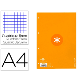 Antartik Recambio A4 80 Hojas 90gr Cuadro 5mm 4 Taladros Banda Marco Color Mostaza Precio: 2.50000036. SKU: B1GBQG35SP
