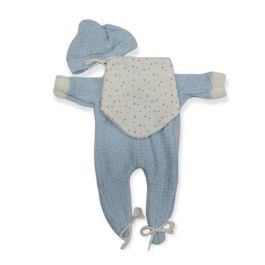 Berjuan ref: 4016-22 Conjunto de Babero y Gorro de Lana Azul, Edad recomendada: 3 años