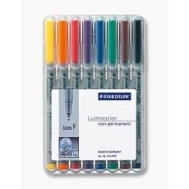 STAEDTLER 316 WP8 Lumocolor F Rotuladores No Permanentes Colores Surtidos (Negro, Azul, Marrón, Verde, Naranja, Rojo, Violeta, Amarillo) Precio: 29.99000004. SKU: B1JEM9Y5J3