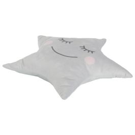 Home Deco Kids Cojín Estrella Gris para Decoración Infantil 44x37 cm