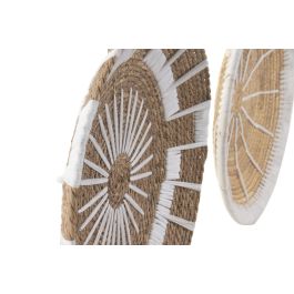 DKD Home Decor Decoracion Pared Boho Natural Blanco 6 x 45 x 45 cm (4 Unidades) Precio: 72.0918. SKU: B1GYVG4V2G