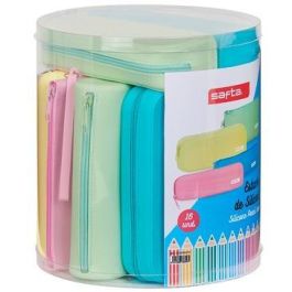 Safta Set de 16 Portatodos de Silicona, Colores Surtidos, Estuches Planos, Cuadrados, Estrechos y Redondos Precio: 49.50000011. SKU: S8416724