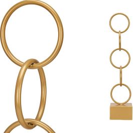 Giftdecor Figura Aros Oro Grande 12.5x60.5x12.5 cm (8 Unidades)