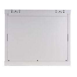 MicroConnect Armario Mural Rack 19" 9HU Fondo 450mm Beige - Puerta Cristal Templado IP20, Acero Laminado en Frío