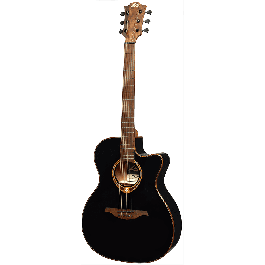 LAG Guitarra Acústica Auditorium Cutaway Tramontane 118 A/E Electroacústica Negra