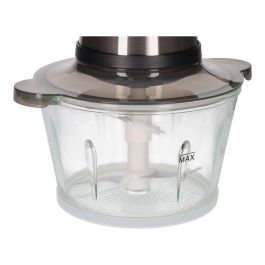 Edm Picadora Eléctrica de Acero Inoxidable 350W, 1.8L, 2 Velocidades, 4 Cuchillas Desmontables, Pica y Trocea Alimentos