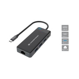 CONCEPTRONIC ADAPTADOR USB-C 7IN1 HDMIx2 USB-C PD 100W USB-A RJ45 GIGABIT DONN14G Precio: 57.88999975. SKU: B14YCSFZ5S