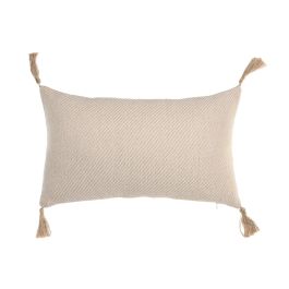 DKD Home Decor Cojín Boho Natural de Algodón y Yute con Borlas 50 x 30 cm (2 Unidades) Precio: 18.69000001. SKU: B1DE5TGJDW