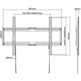 Stell Soporte TV Fijo SLIM Acero SHO 5210