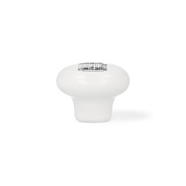 Rei E815 Blister 4 Pomos Redondos para Mueble, Porcelana Ilustrada, Ø40mm