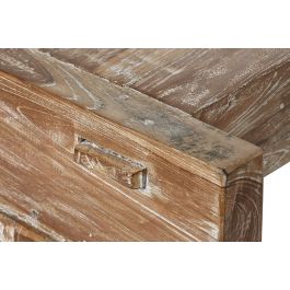 DKD Home Decor Mesa Centro Indonesia 1c24 Blanco 70 x 45 x 200 cm