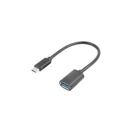 Lanberg Adaptador USB A a USB C 3.2 Gen 1 (3.1 Gen 1) 5000 Mbit/s Negro AD-UC-UA-04