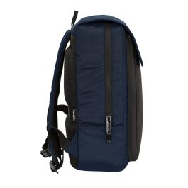 Safta Mochila Business con Solapa para Portátil 13,3'' con USB Azul Oscuro 29x39x12cm