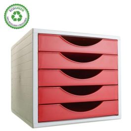 Modulo 5 Cajones Archivotec Gris/Rojo Precio: 30.9899997. SKU: S8401212