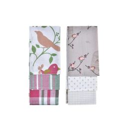 Set de Paños DKD Home Decor Marrón Rojo Verde Beige 60 x 0,5 x 40 cm Flores Pájaros Precio: 5.68999959. SKU: B1D75PRQ8G