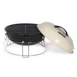 Barbacoa de carbón portátil - LIVOO - DOC301 - Champán y negro Barbacoa de carbón portátil - LIVOO - DOC301 - Champán y negro