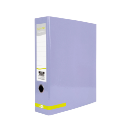 Liderpapel Archivador de Palanca Color System A4 Lavanda, Lomo 80 mm, Compresor Metálico, 2 Anillas