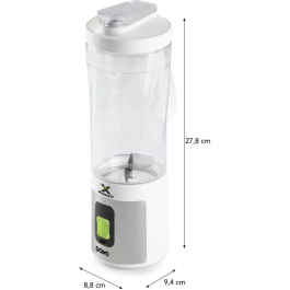 Domo DO752BL Licuadora Portátil Inalámbrica XPOWER 120W 600ml Blanca