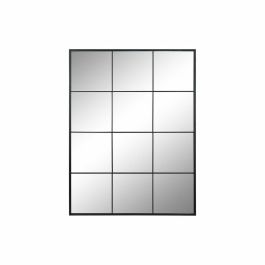 Espejo de pared DKD Home Decor Negro Cristal Hierro Espejo Ventana 90 x 1 x 120 cm 90 x 1,8 x 120 cm Precio: 104.49999956. SKU: B15B5BHW28