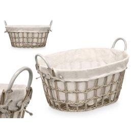 Cesto Ovalado Asas Gris Peq Kipit 52X26CM (12 Unidades) Precio: 94.89000048. SKU: B1HSZBG73G