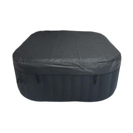 KIT SPA TODO INCLUIDO y accesorios: Spa hinchable cuadrado de 4 plazas con 2 reposacabezas, filtro, red, cepillo, colchoneta, funda KIT SPA TODO INCLUIDO y accesorios: Spa hinchable cuadrado de 4 plazas con 2 reposacabezas, filtro, red, cepillo, colchoneta, funda