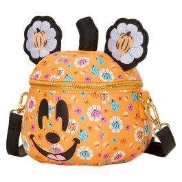 Loungefly Bolso bandolera Minnie Disney Pumpkin. Medidas: 18,29x18,29x16,51cm.