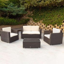 Muebles de Jardín Aktive Negro Crema