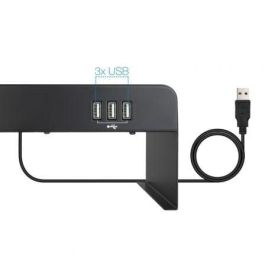 TooQ TQMR0124 Soporte elevador para Monitor y Portátil con 3 puertos USB 2.0 hasta 20 kg Negro TooQ TQMR0124 Soporte elevador para Monitor y Portátil con 3 puertos USB 2.0 hasta 20 kg Negro