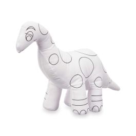 Peluche Dinosaurio para Colorear Pincello 28x22x9 cm - Blanco/Negro (8 Unidades) Peluche Dinosaurio para Colorear Pincello 28x22x9 cm - Blanco/Negro (8 Unidades)