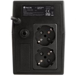 NGS FORTRESS900V3 SAI Offline 600VA Torre con 2 Salidas y Función AVR para Protección contra Sobretensiones y Cortes de Energía