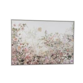 Lienzo Romimex Poliestireno Madera MDF Floral 100 x 70 x 3 cm