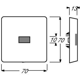 Busch-Jaeger 2120-34 Tapa para Interruptor de Cruce/Conmutador Todas las condiciones climáticas, Blanco Alpin