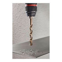 Wolfcraft Brocas Metal HSS Cobalto Rectificadas Juego 6 Piezas Ø2-8 mm