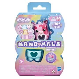 Hasbro Nano-mals Mootilda la Vaca Rosa Compañero Electrónico Más de 70 Reacciones para Niños Edades 5+