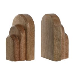 DKD Home Decor Sujetalibros Moderno Set de 2 Madera de Mango Natural 10x17.5x18 cm Precio: 16.59000024. SKU: B16XABE9XL