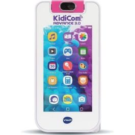 VTECH Kidicom Advance 3.0 blanco y rosa – Teléfono móvil infantil con funciones avanzadas para niños de 6 a 12 años